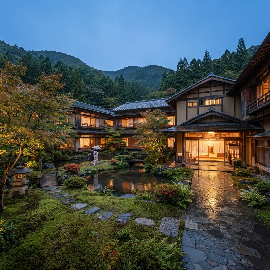 Guide to buying a hotel in Japan, featuring a traditional Japanese hotel setting