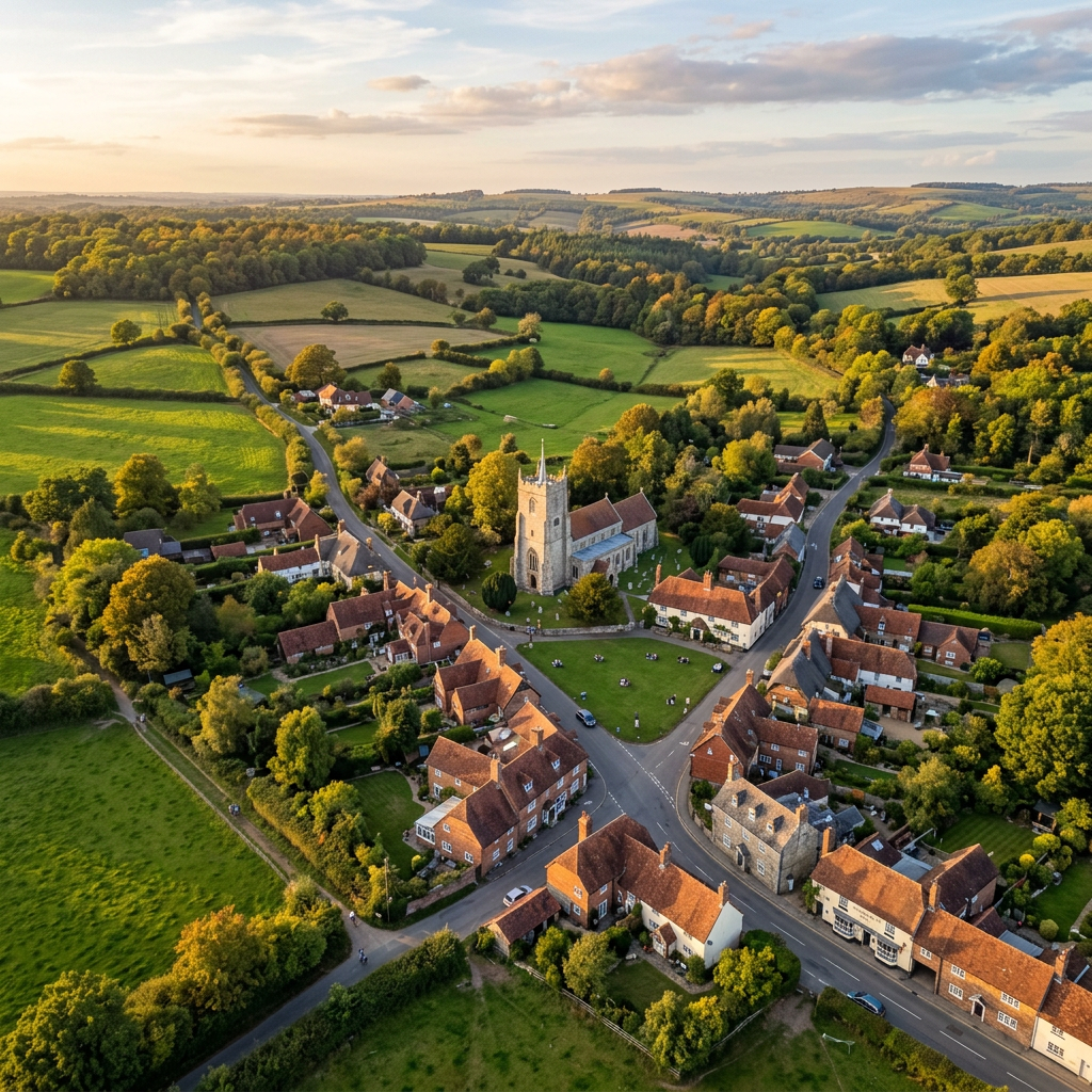 Holiday in Crondall, England