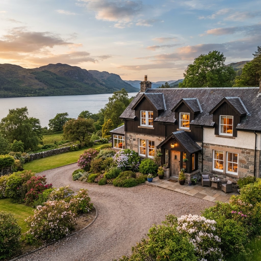 Charming bed and breakfast property in Drumnadrochit near Loch Ness, Scottish Highlands tourism destination