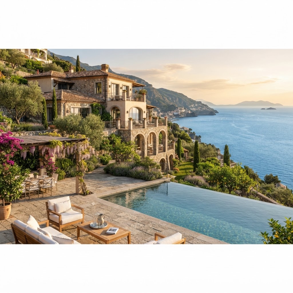 Luxury Italian villa with panoramic views ready for sale to global buyers
