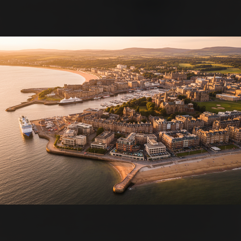 Stunning view of Aberdeen's iconic landmarks and attractions