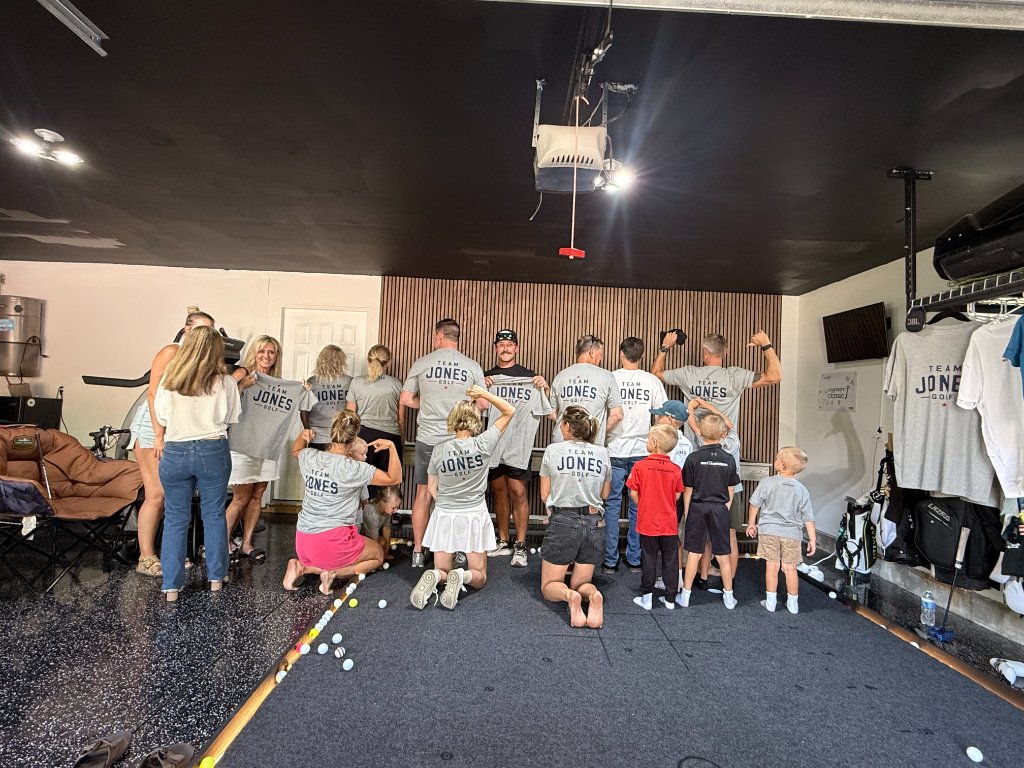 The team training together