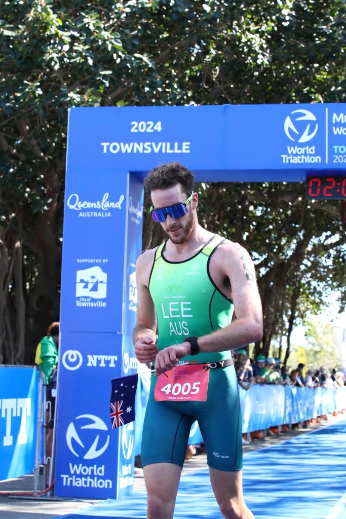 Finish line - World Triathlon Townsville 2024