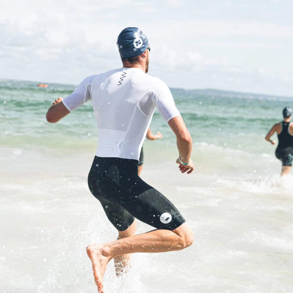 Swim exit - ocean sprint to shore