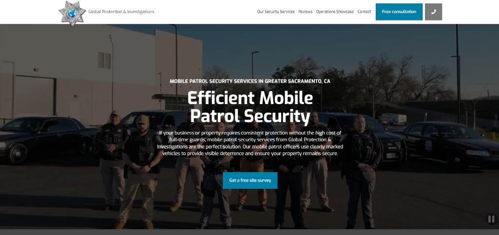 Mobile Patrol Page – before