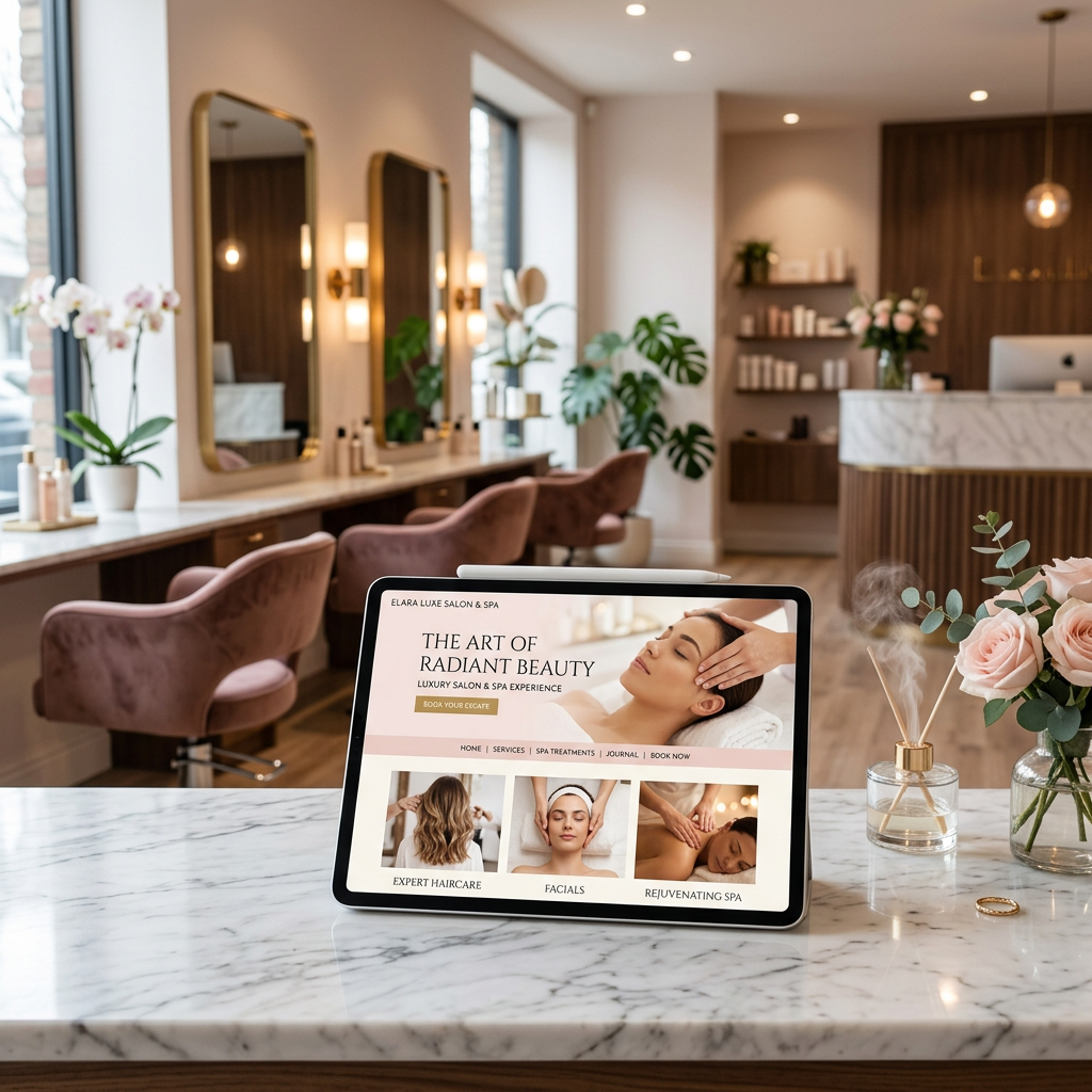 Your Work Is Beautiful. Your Website Should Be Too, and It Should Be Filling Your Books. For Salons, Spas & Beauty Businesses — custom website design preview by Swift Sites HQ