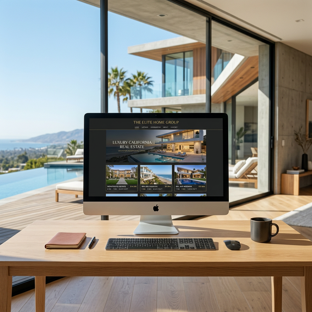 Buyers and Sellers Are Evaluating You Online Before They Ever Pick Up the Phone. For Real Estate Agents & Brokers — custom website design preview by Swift Sites HQ