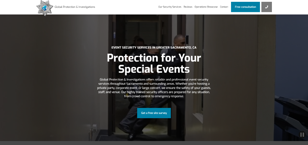 Event Security Page – before