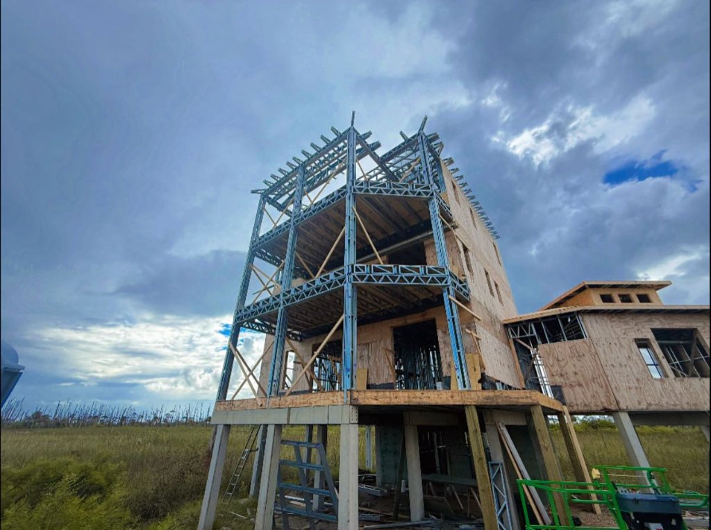 Steel Frame Coastal Elevated Build