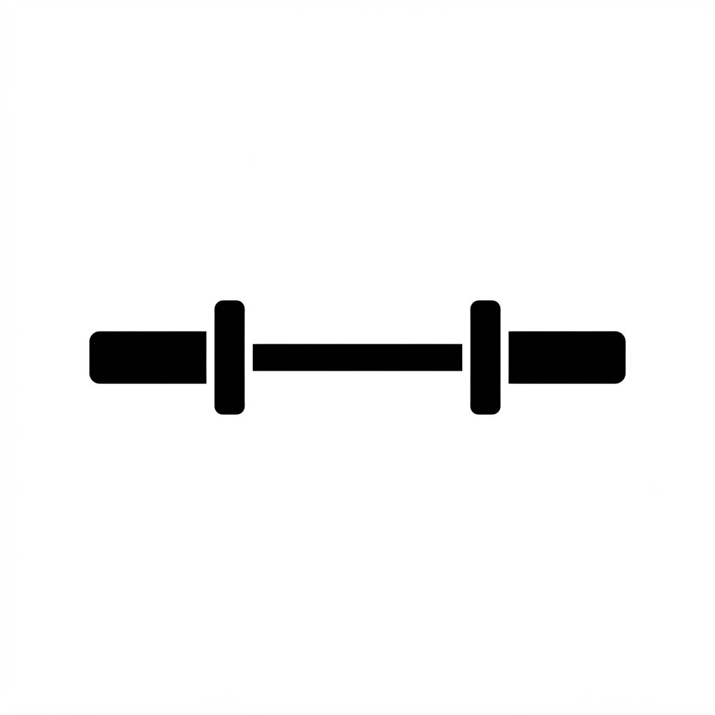 Black Short Barbell