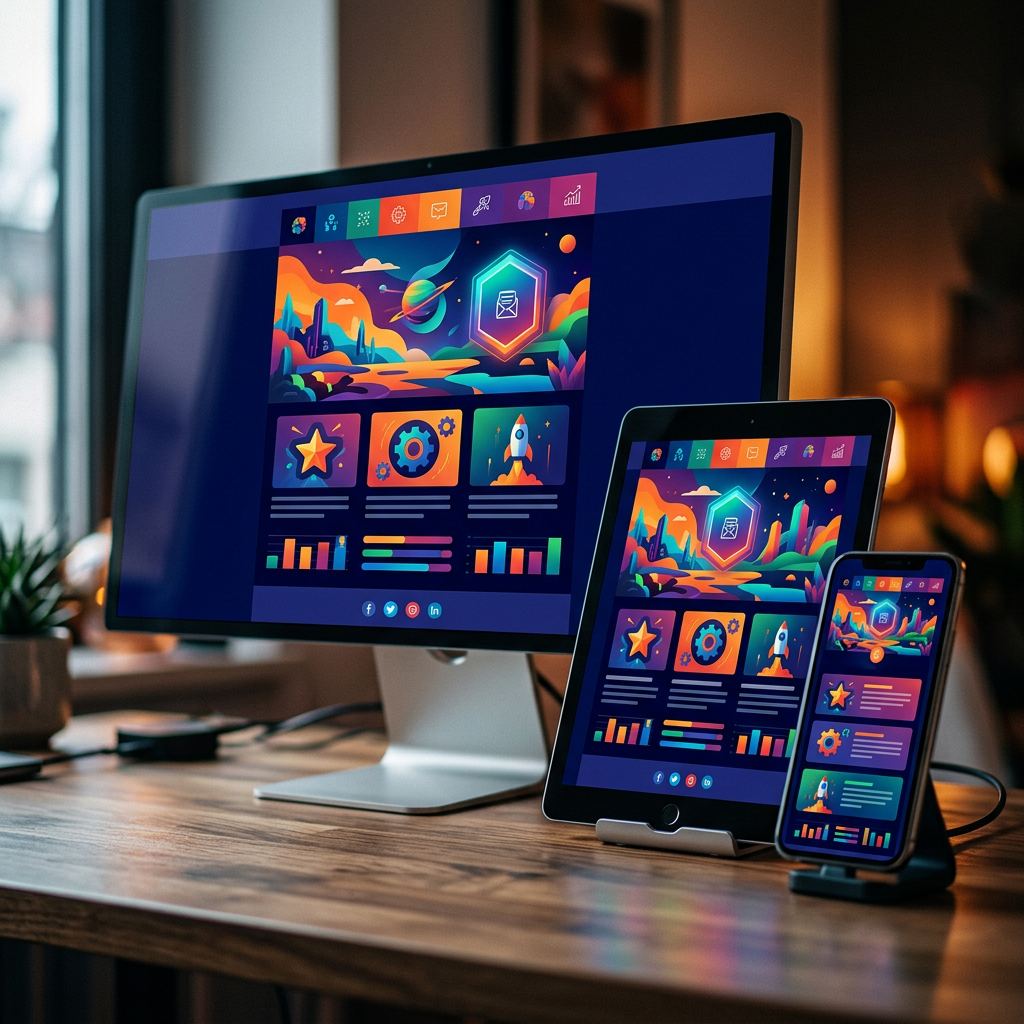Tallahassee Email Design, mobile-responsive email design example on multiple devices.
