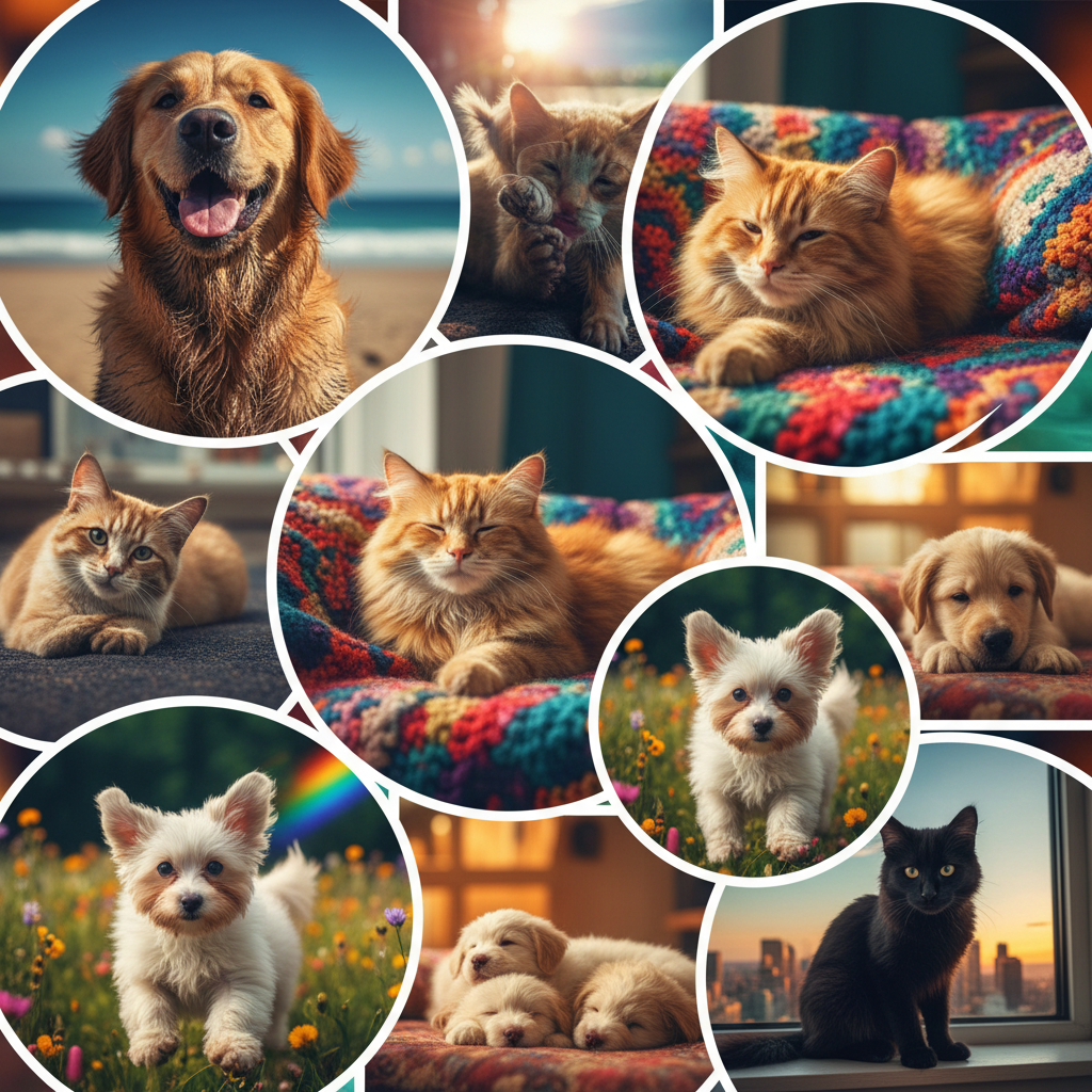 Updates of pets having fun while their owners are away.