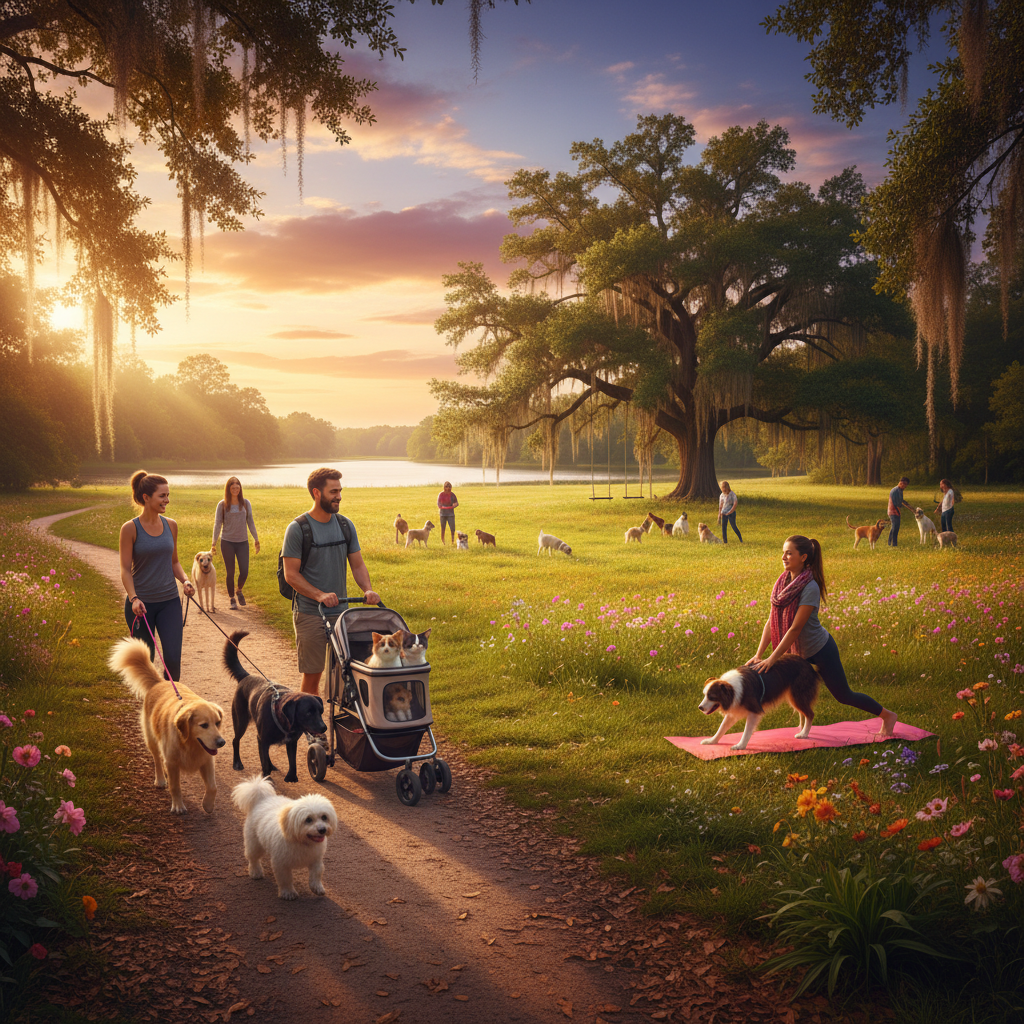 Tallahassee parks with pets being walked Petsitting in Tallahassee