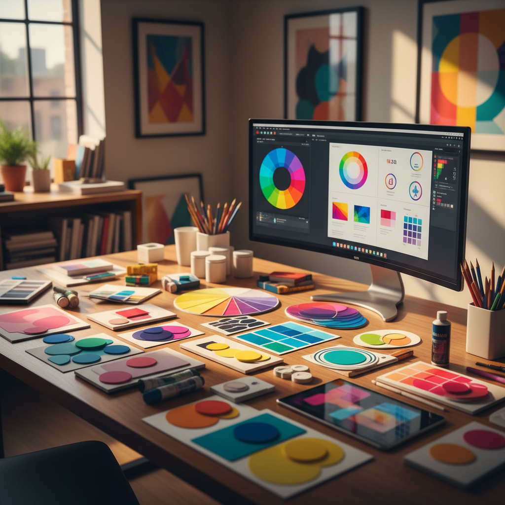 Color palette choices for Tallahassee logo design.