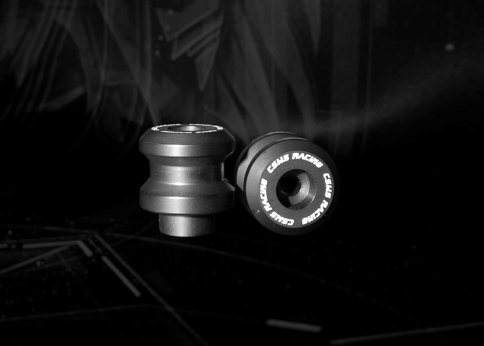 CSWS Racing B01 Spool — Profilansicht mit Nut und Faserlaser-Gravur