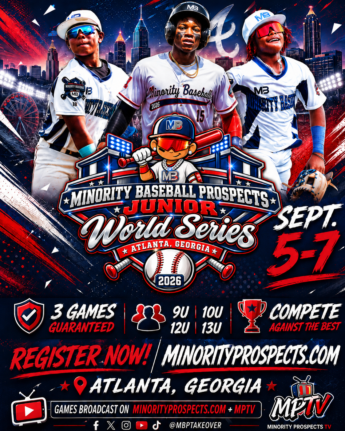 MBP Junior World Series Atlanta 2026 Flyer