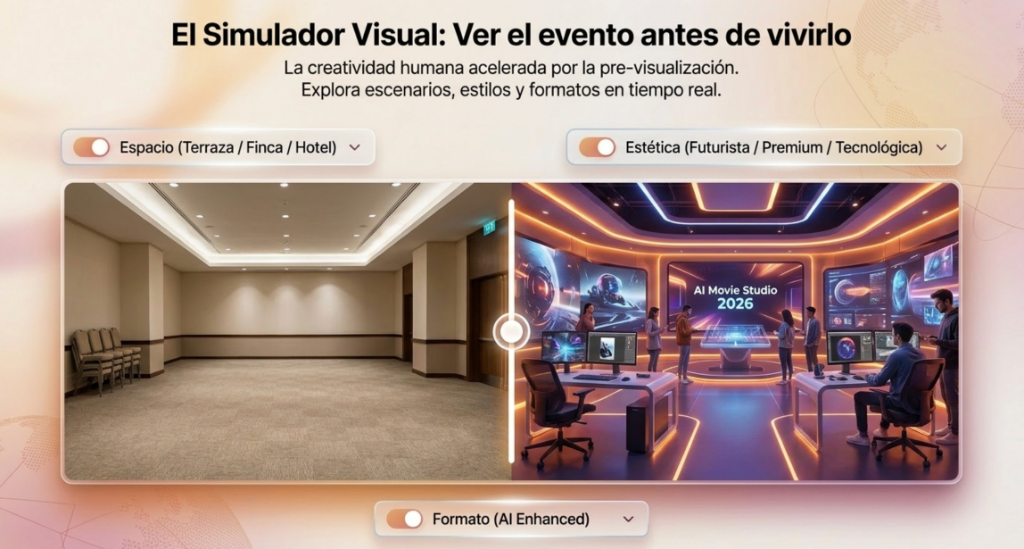 El Simulador Visual: Ver el evento antes de vivirlo