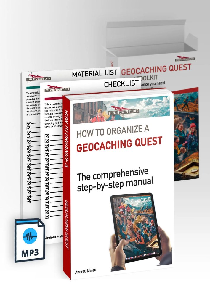 Contenido completo del Event Toolkit DIY de Dreams & Adventures — guion, cronograma, fichas de materiales e instrucciones para organizar un team building profesional