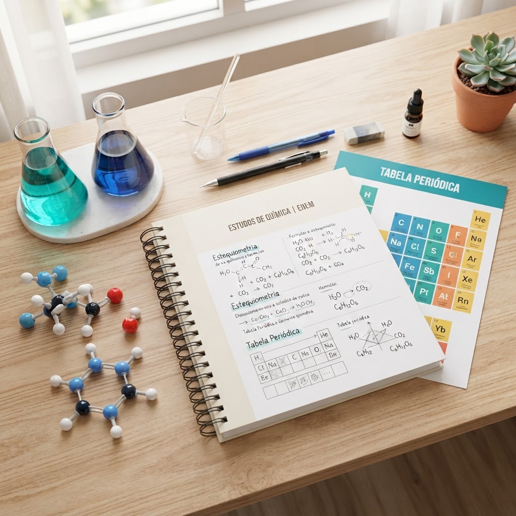 Química no ENEM 2026: análise das provas e como se preparar