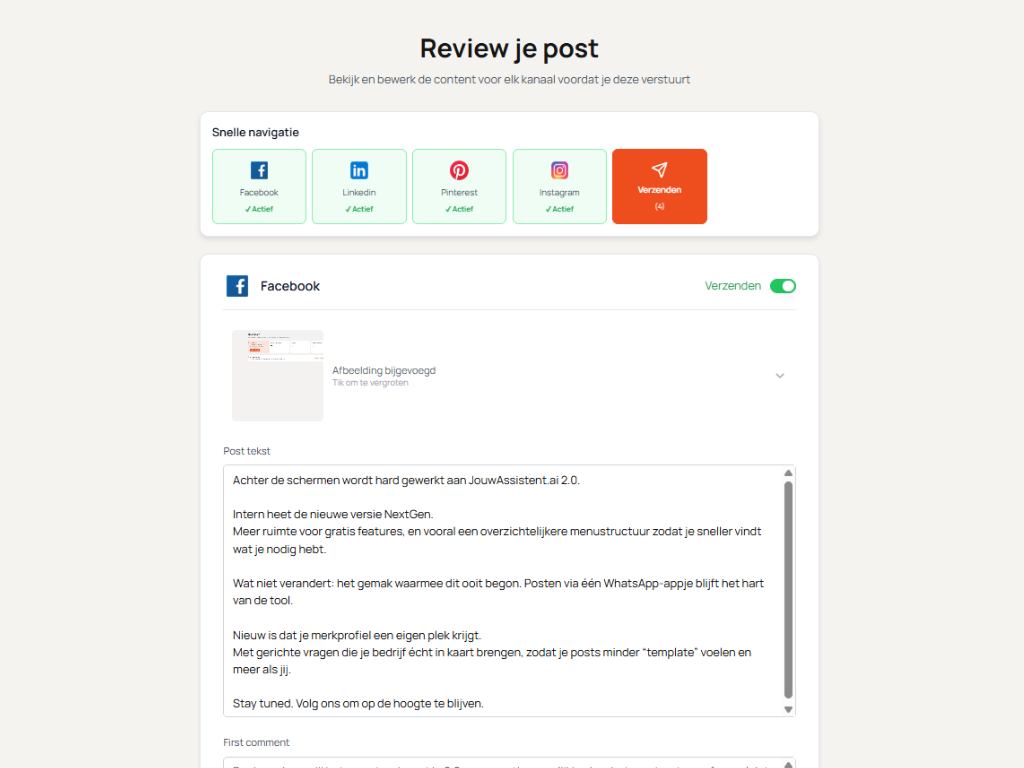 ReviewPortaal – Social media content goedkeuring zonder inloggen