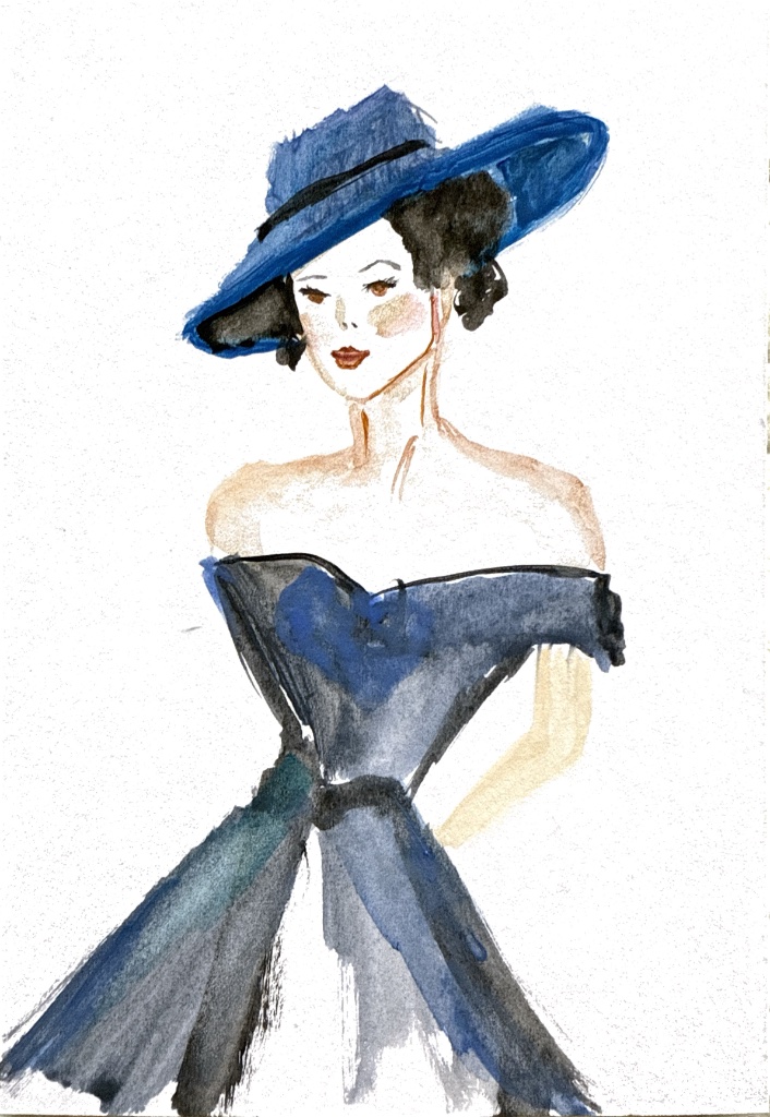 The Woman in the Blue Hat