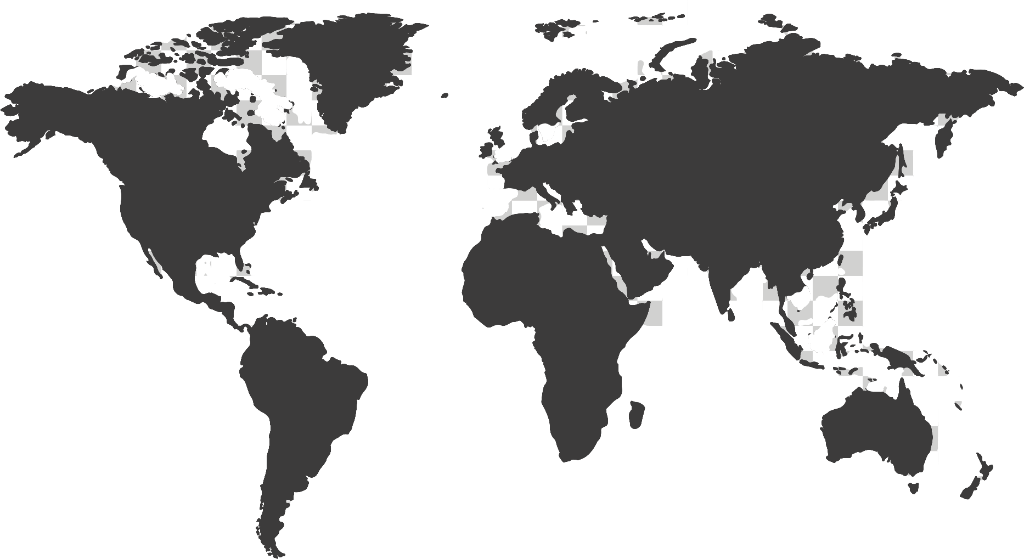 OCONUS world map