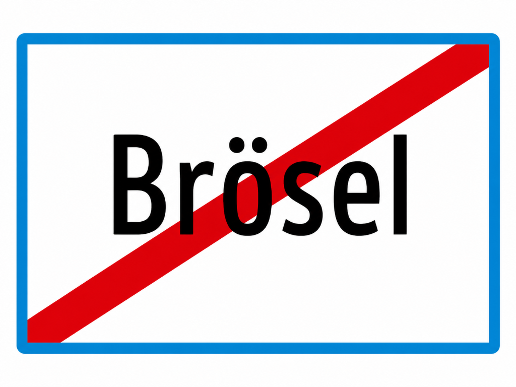 Ortsausgang Brösel