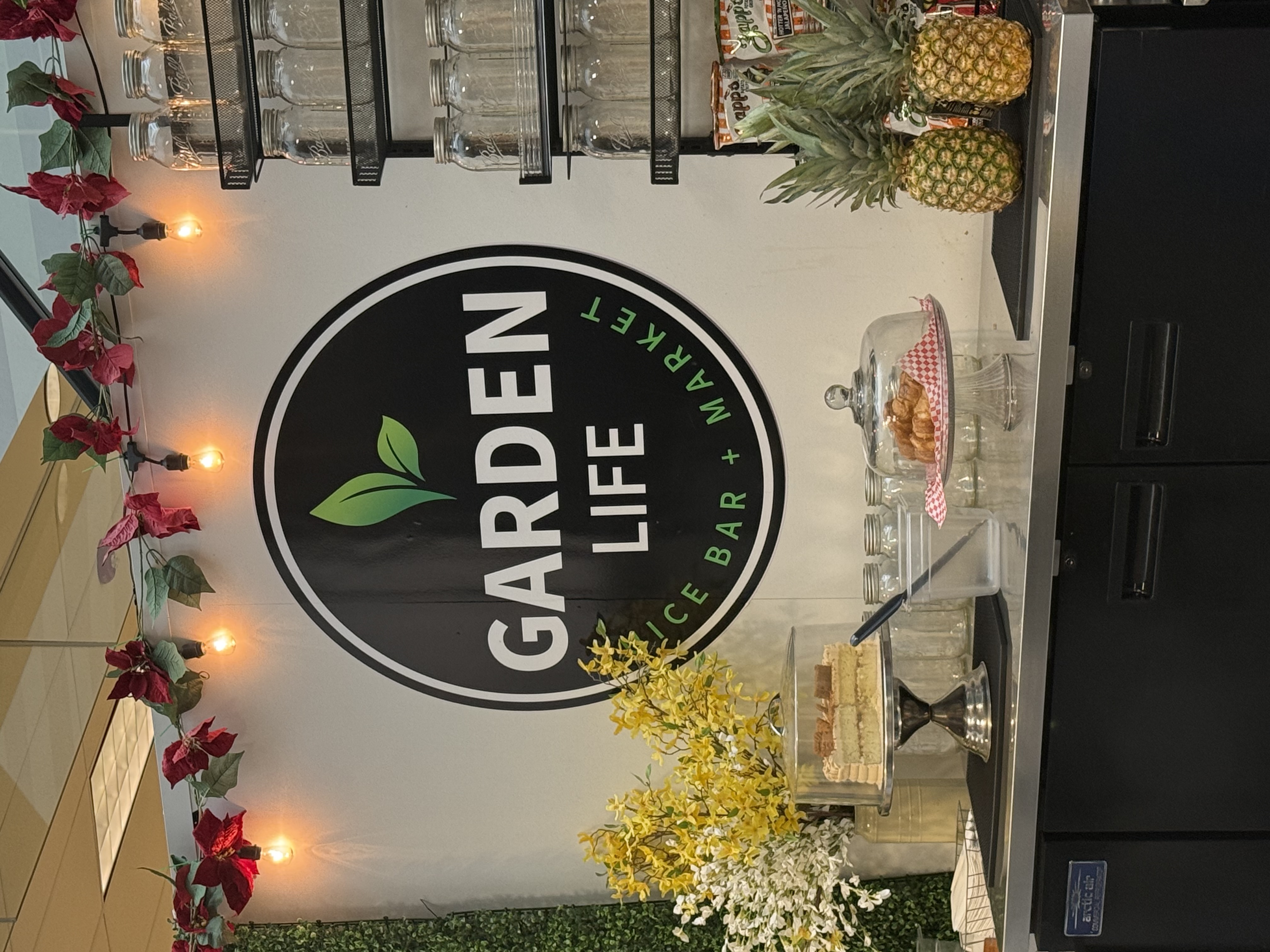 Community market and juice bar counter