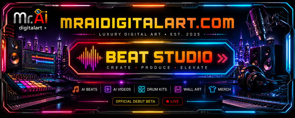 MRAIDIGITALART.COM — Beat Studio: Create · Produce · Elevate
