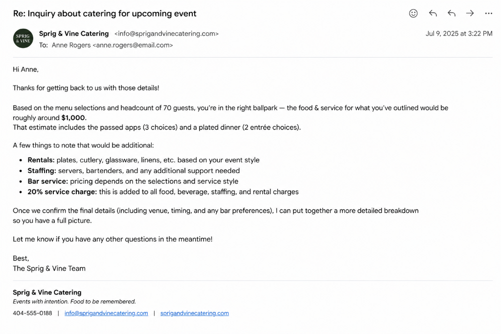 Email exchange 4