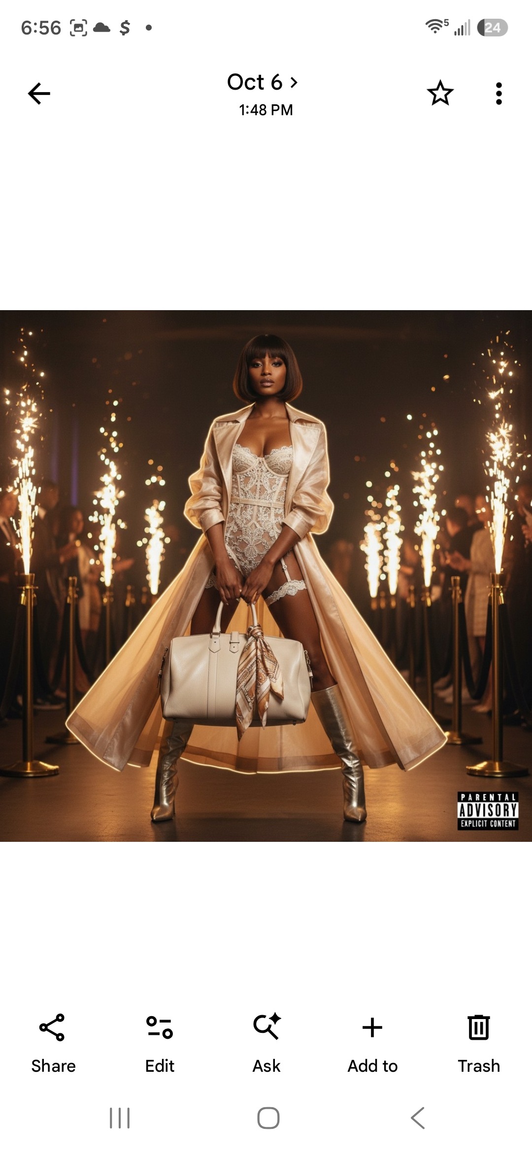 Golden Sparkler Trench & Ivory Weekender Look