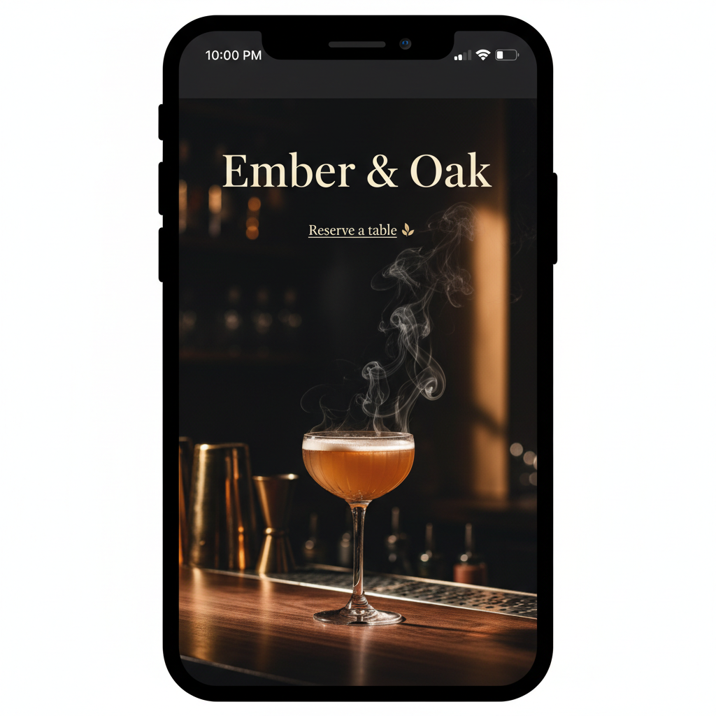 Ember & Oak mobile