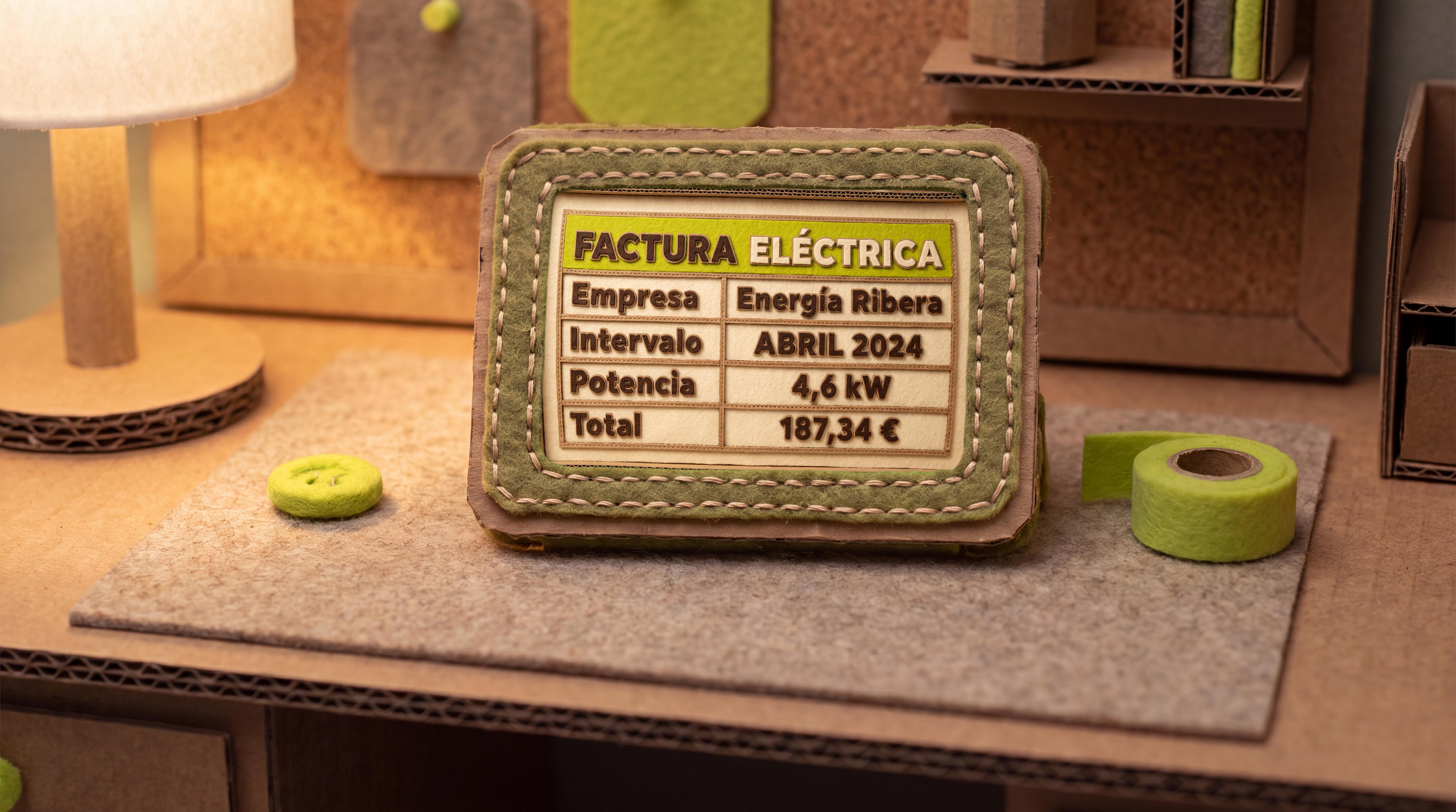 Material propio para practicar con facturas y datos reales.