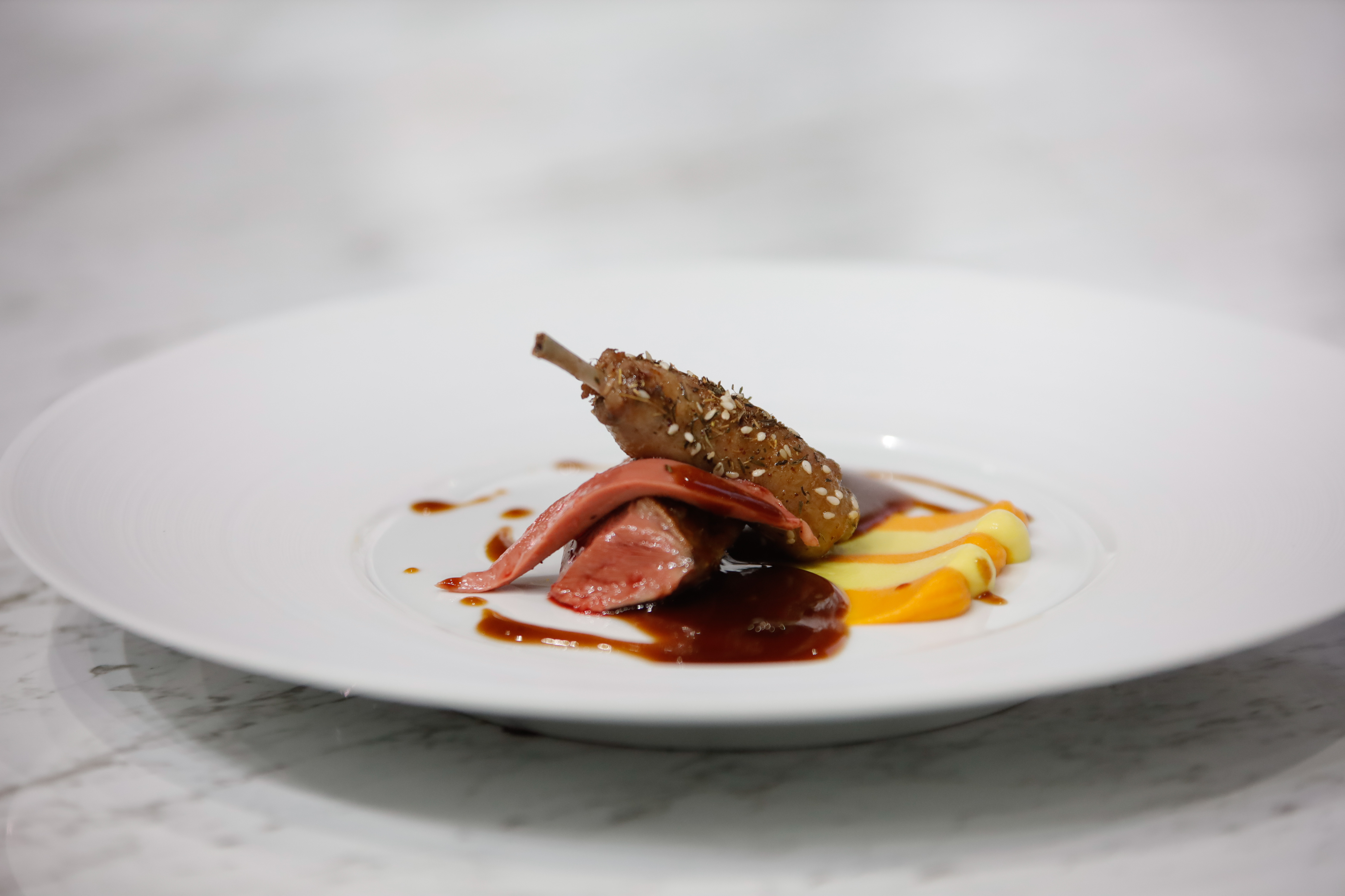 Signature competition dishes presented to the judging panel