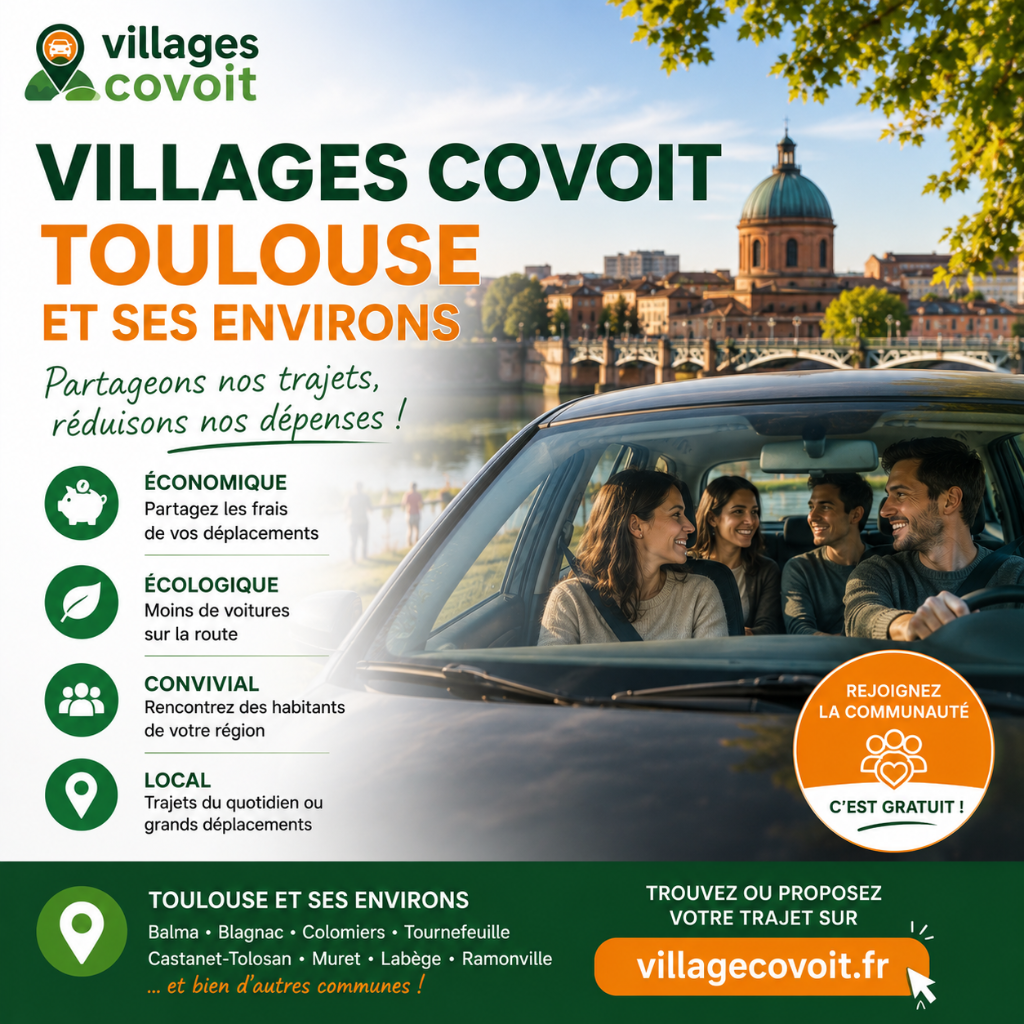Covoiturage Toulouse : trouvez un trajet pas cher en quelques clics