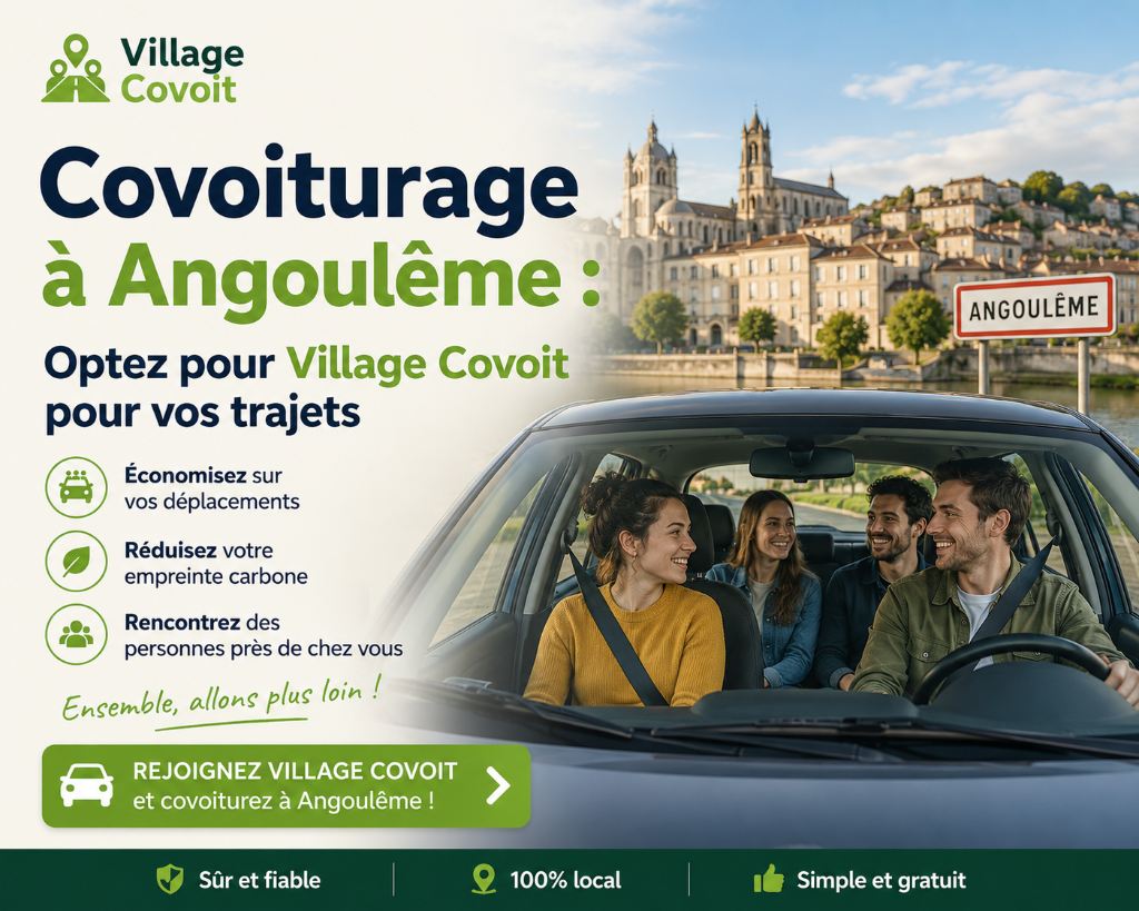 Covoiturage à Angoulême : Village Covoit facilite les déplacements entre villages et communes voisines