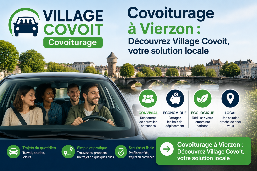 Covoiturage à Vierzon : Découvrez Village Covoit, votre solution locale
