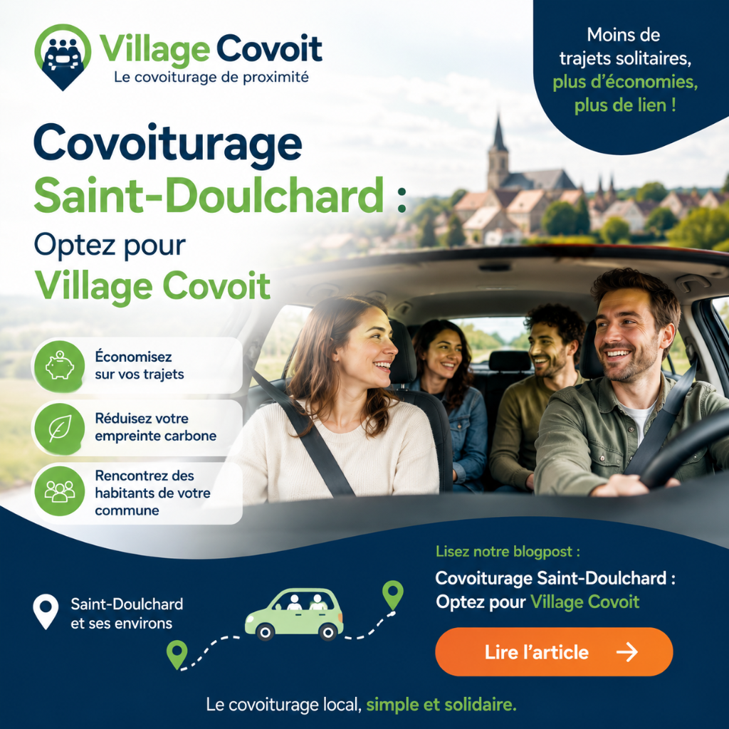 Covoiturage Saint-Doulchard : Optez pour Village Covoit