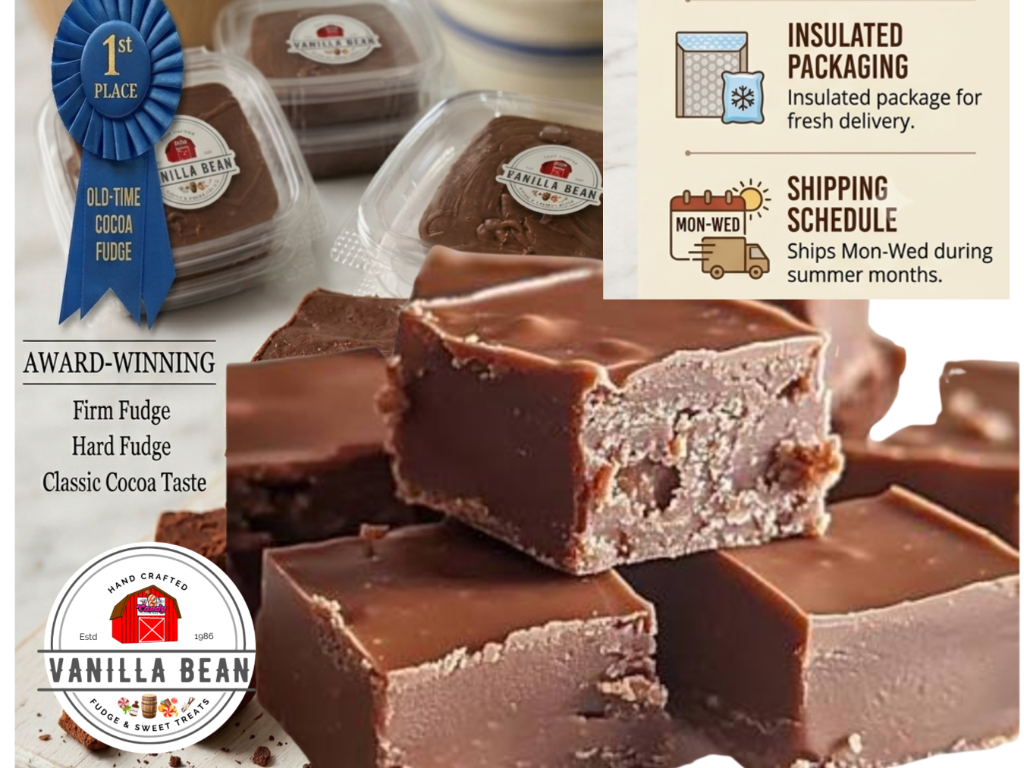 Traditional Old Fashioned Firm Cocoa Fudge | Nostalgic Southern Candy