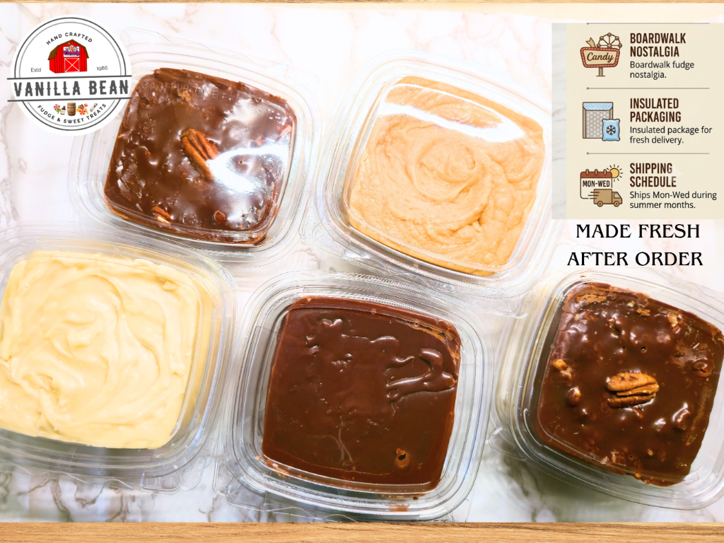 Famous Creamy Mackinac Island Boardwalk Style Fudge – Rich Chocolate Fudge, Famous Artisan Candy