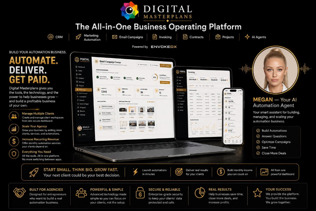 Digital MasterPlans, All-in-One Business Operating Platform