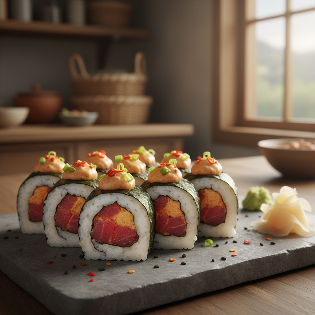 Spicy Tuna Sushi Rolls