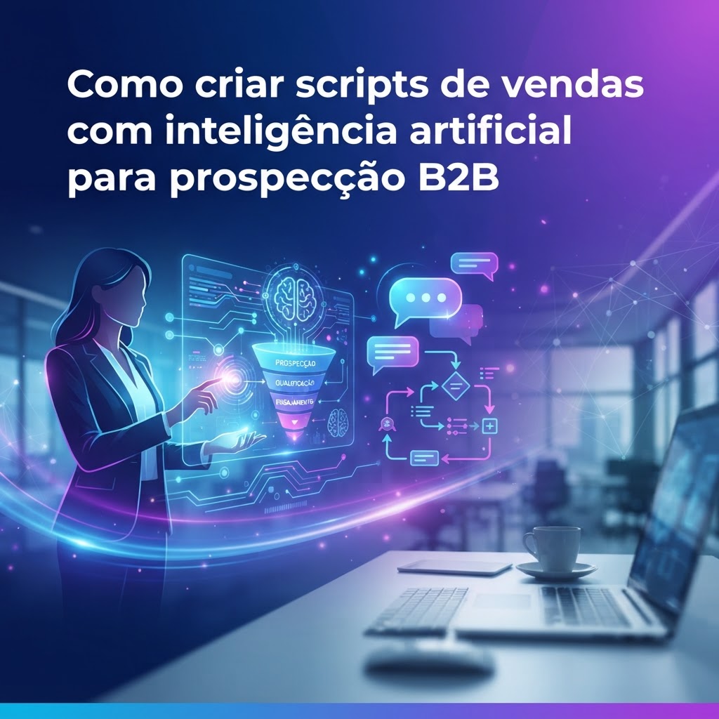 Como criar scripts de vendas com inteligência artificial para prospecção B2B