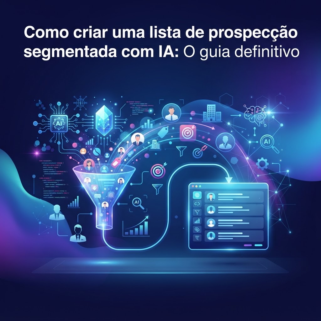 Como criar uma lista de prospecção segmentada com IA: O guia definitivo