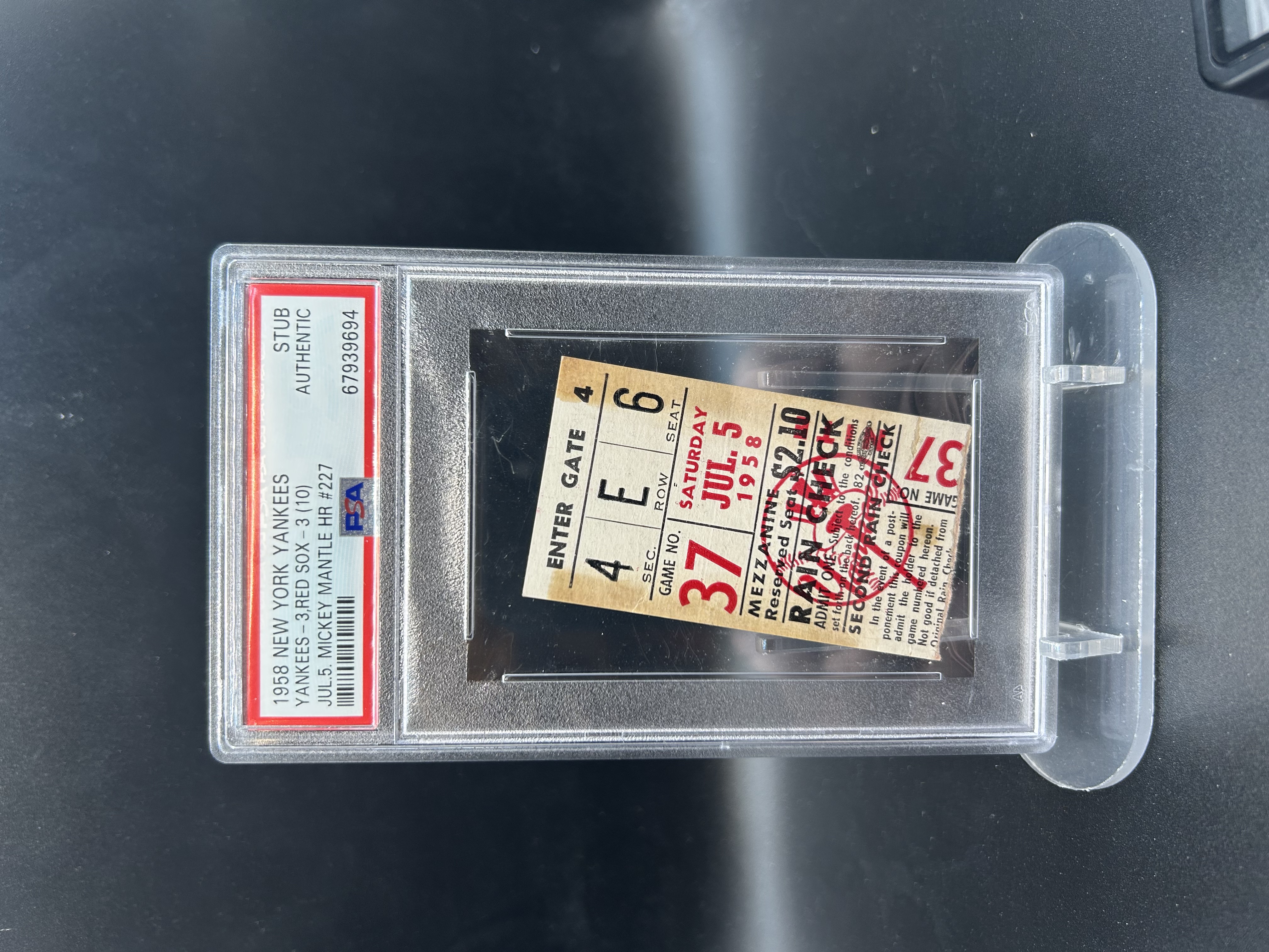 1958 Yankees/Red Sox - Mantle HR #227