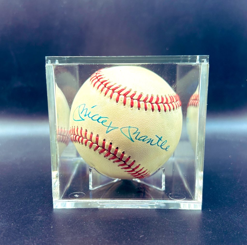 Signed Mickey Mantle Baseball