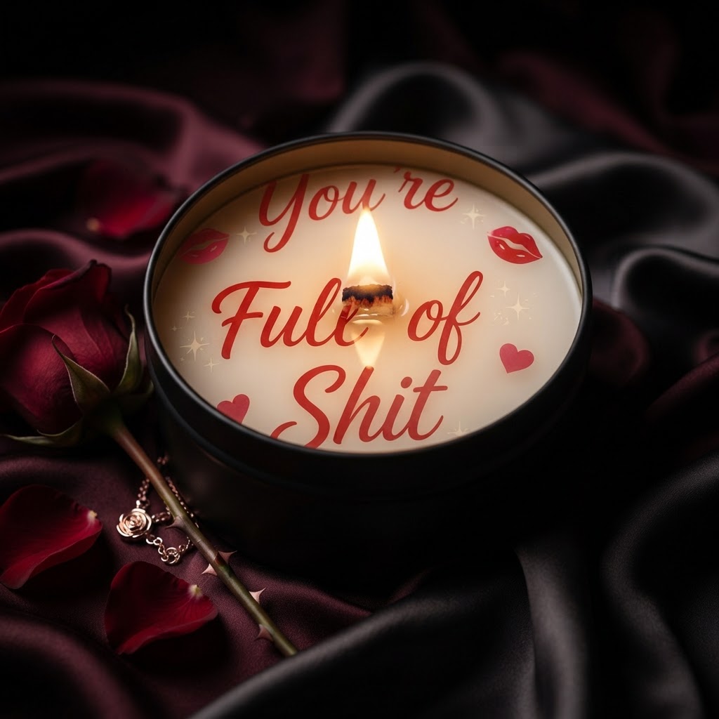 Petty Flame Hidden Message Candle