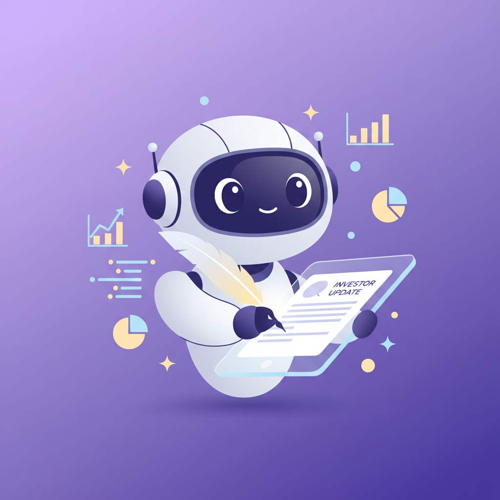 AI investor update writer
