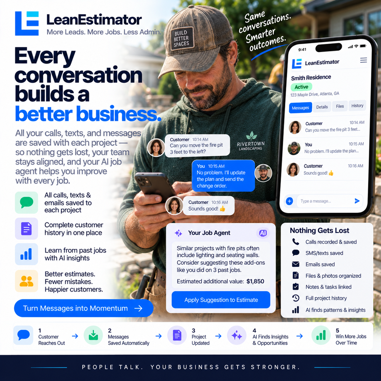 Every conversation builds a better business