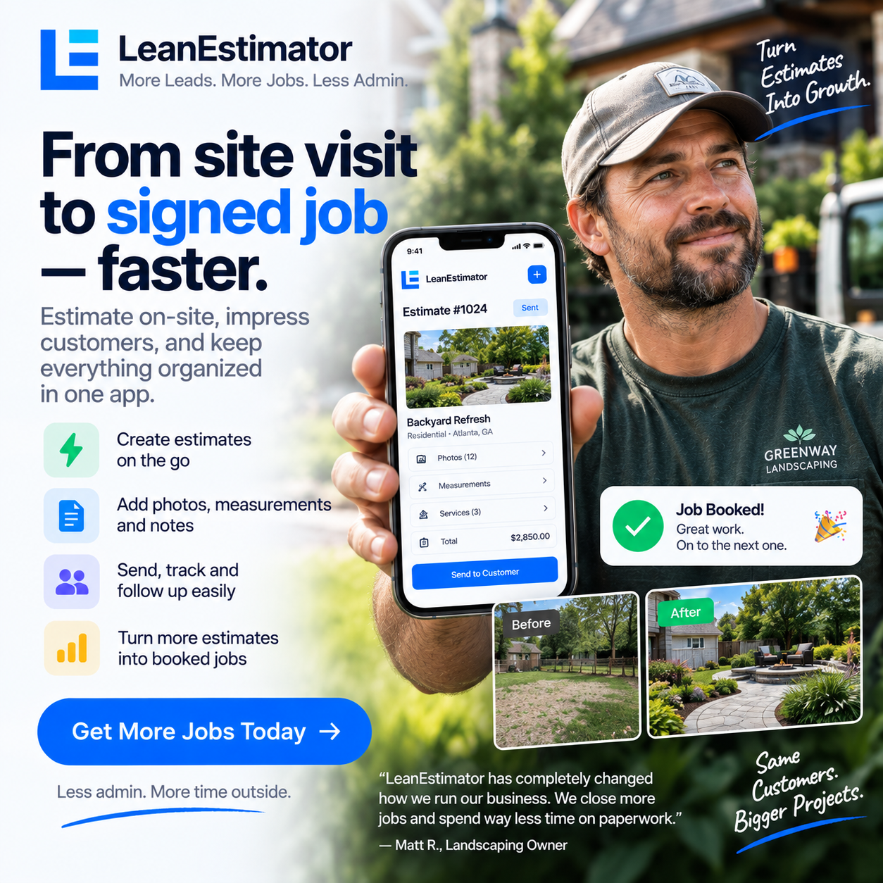 From site visit to signed job, faster